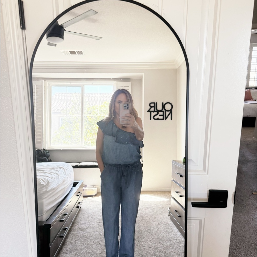 Cloth & Stone Blue One-Shoulder Jumpsuit - Picture 2 of 2